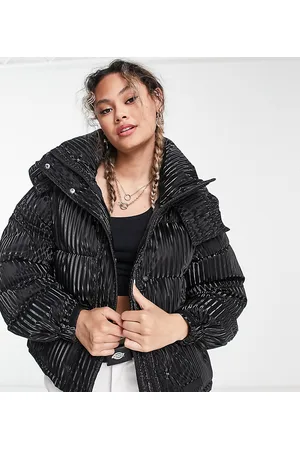 Sixth June High Neck Cropped Puffer Vest