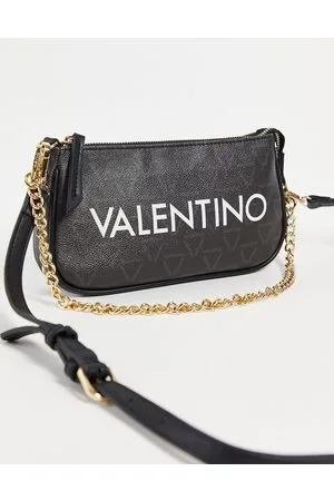 Valentino Bags Coconut Shoulder Bag With Metal Letters In Lime Croc-Green  for Women