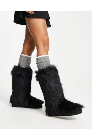 Monki Furry boot in