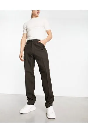 ladbroke slim hopsack trousers in