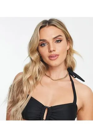 The Frolic Marin trim detail bikini top in