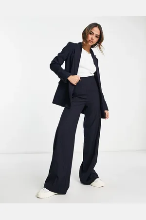 MANGO Co ord pinstripe tailored trousers in
