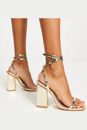 London Rebel Block heel sandals in