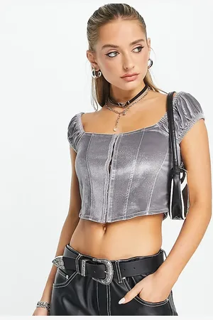Reclaimed Velvet corset in