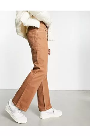 Mens Mod Flared Cords Brown Bootcut Style  Brown pants men 70s fashion  men Brown jeans men