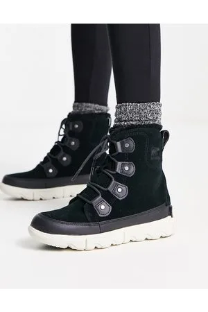 sorel Explorer II Joan faux fur lining boots in