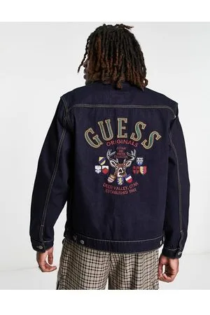 Buy Guess Men's Oversized Denim Jacket, Vintage Black, M at Amazon.in