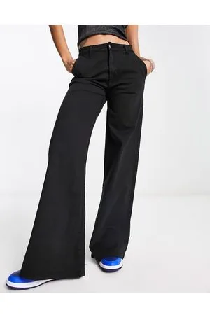 Urban classics High waist wide leg trousers in
