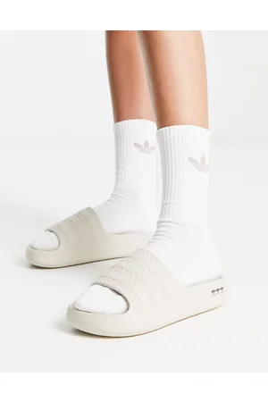 adidas Adilette Ayoon sliders in oatmeal