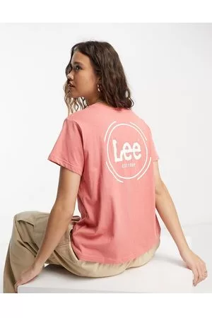 Lee Women Short Sleeve - Back logo t-shirt in coral