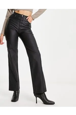 Dr Denim Moxy straight leg jeans in coated