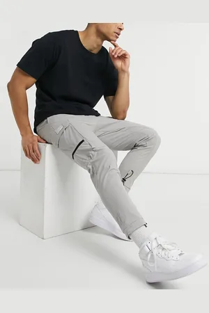 jack & jones intelligence cargo trouser in beige