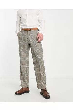 Jack and Jones Intelligence smart check trousers in grey  ShopStyle Chinos   Khakis