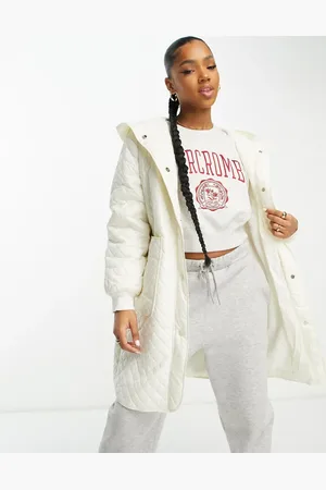 Urban Revivo Long hooded padded coat in