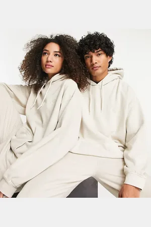 Reclaimed Unisex basic hoodie co-ord in stone