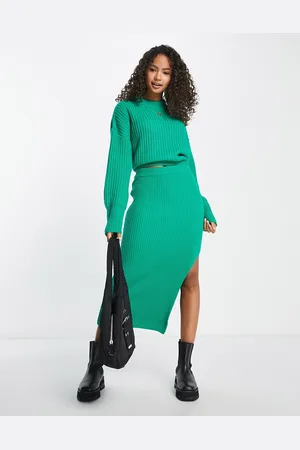 ASOS Co-ord knitted midi skirt in