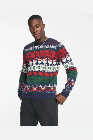 Only & Sons Festive Christmas jumper in