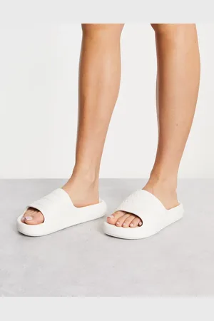 adidas Adilette Ayoon sliders in off