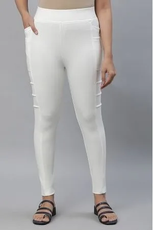 Jcss - Off White Lycra Women's Leggings ( Pack of 2 ) Price in India - Buy  Jcss - Off White Lycra Women's Leggings ( Pack of 2 ) Online at Snapdeal