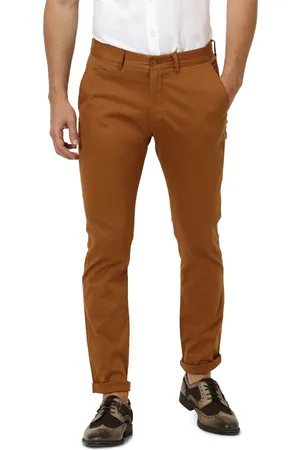 Celio Slim Fit Solid Regular Sustainable Trousers (ROSTRU)