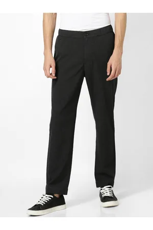Celio Charcoal Slim Fit Trousers (SORIDGEIN)