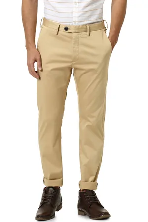 Celio Slim Fit Solid Regular Trousers (POLAKE)