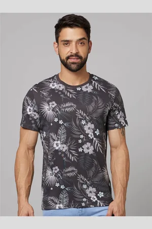 Celio Charcoal- Printed T-Shirt