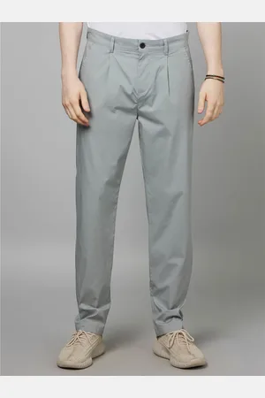 Celio Classic Loose Fit Pleated Cotton Trousers (FOCHI)