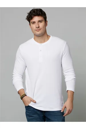 Celio Henley Neck Long Sleeves Cotton T-shirt (CEPLAYIN)