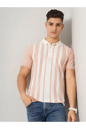 Celio Pink Cotton Fashion Polo T-Shirt