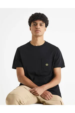 Celio Batman Printed Regular Casual T-shirt