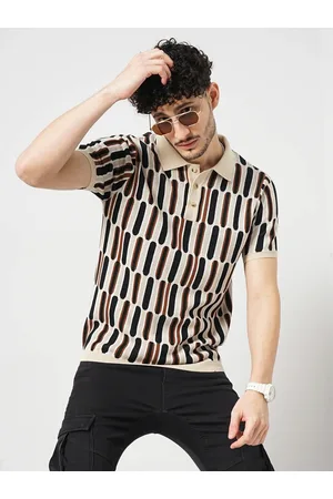 Celio Men Printed Regular Fit Cotton Flat Knit Polo Tshirt (GEFLATDES)