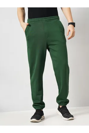 Celio Men Solid Loose Fit Cotton French Terry Casual Trousers (FOIDEA)