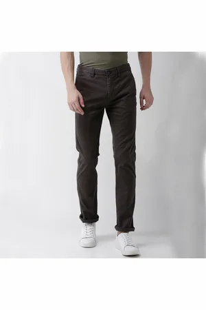 Celio Gris Solid Slim Fit Casual Trousers (MOPRIMAII)