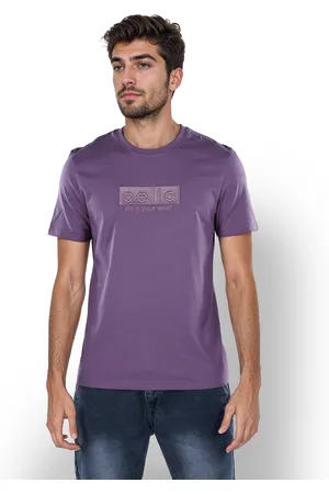 Celio Men Round Neck Solid Regular Fit Cotton Tshirts (FEEMBRO)