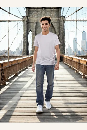 Celio Men Round Neck Solid Regular Fit Cotton Tshirts (JETENCEL)