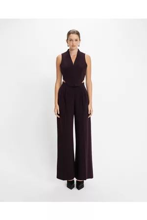 Cue Women Palazzos - Pleat Front Pant