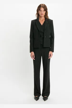 Cue Contrast Pinstripe Jacket