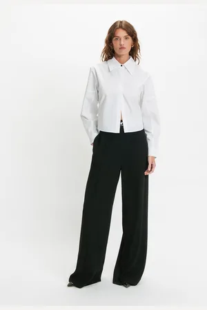 Cue Chain Detail Flat Front Pant