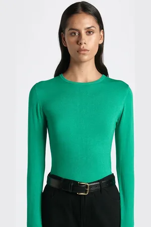 Cue Long Sleeve Round Neck Knit