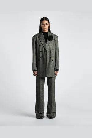 Cue Herringbone Pinstripe Jacket