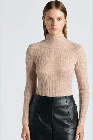 Cue Fine Alpaca Funnel Neck Knit