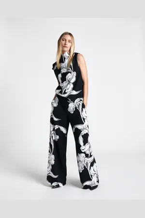 Cue Iris Print Wide Leg Pant