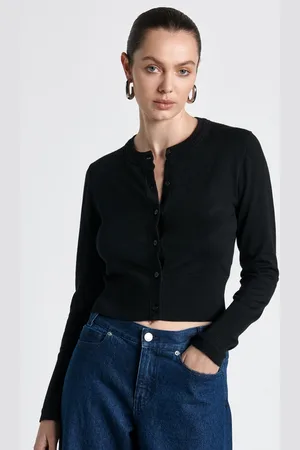 Cue Cropped Round Neck Cardigan