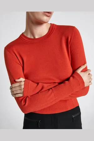 Cue Cropped Round Neck Sweater