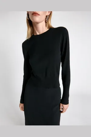 Cue Cropped Round Neck Sweater
