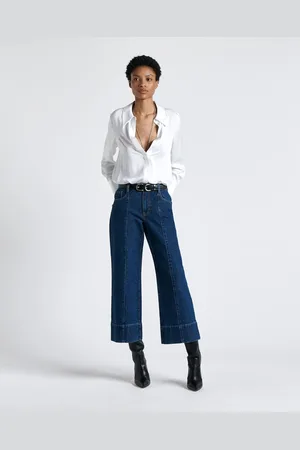 Cue Topstitch Detail Cropped Jean