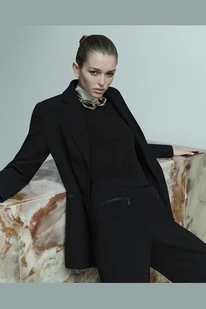 Cue Zip Detail Longline Blazer