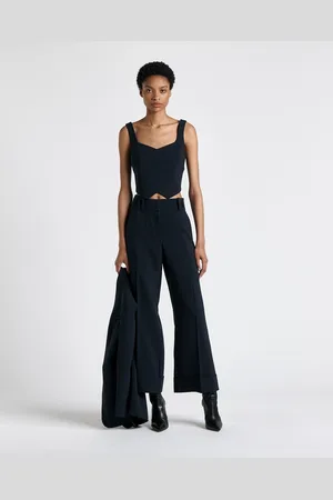 Cue Pinstripe Crossover Bodice