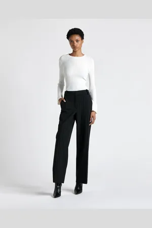 Cue Crochet Trim Ribbed Knit Top